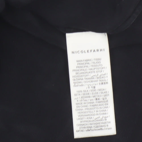 Nicole Farhi Women's Black Silk Camisole Tank Top Size 10