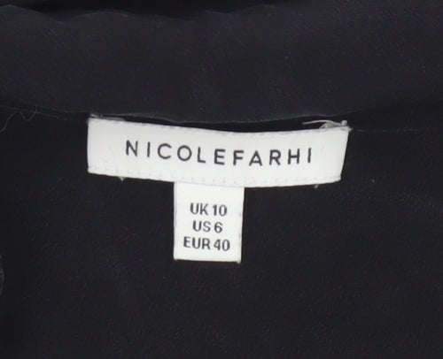 Nicole Farhi Women's Black Silk Camisole Tank Top Size 10