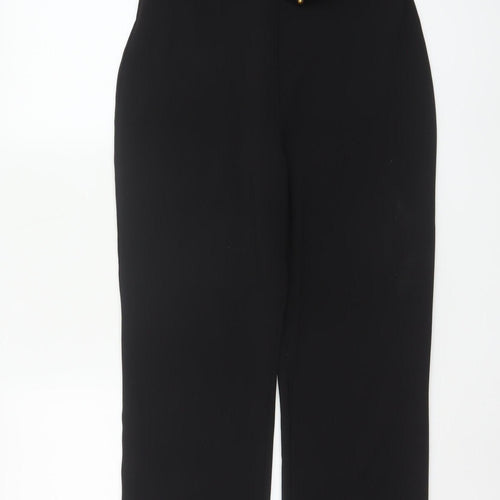 Club L London Women's Black Wide-Leg Jumpsuit UK 12 Polyester Blend