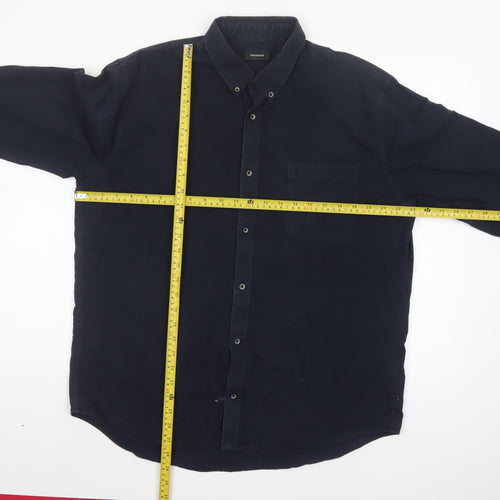 Matinique Men's Blue 2XL Button-Down Cotton Casual Shirt