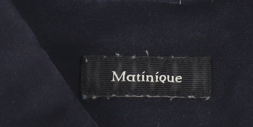 Matinique Men's Blue 2XL Button-Down Cotton Casual Shirt