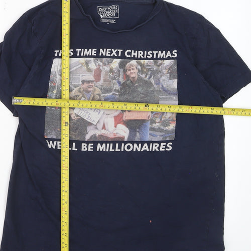 Only Fools and Horses Men's Navy Christmas Graphic T-Shirt M