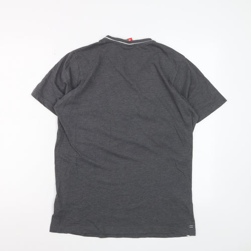 Slazenger Men's Grey V-Neck Short Sleeve T-Shirt Size S