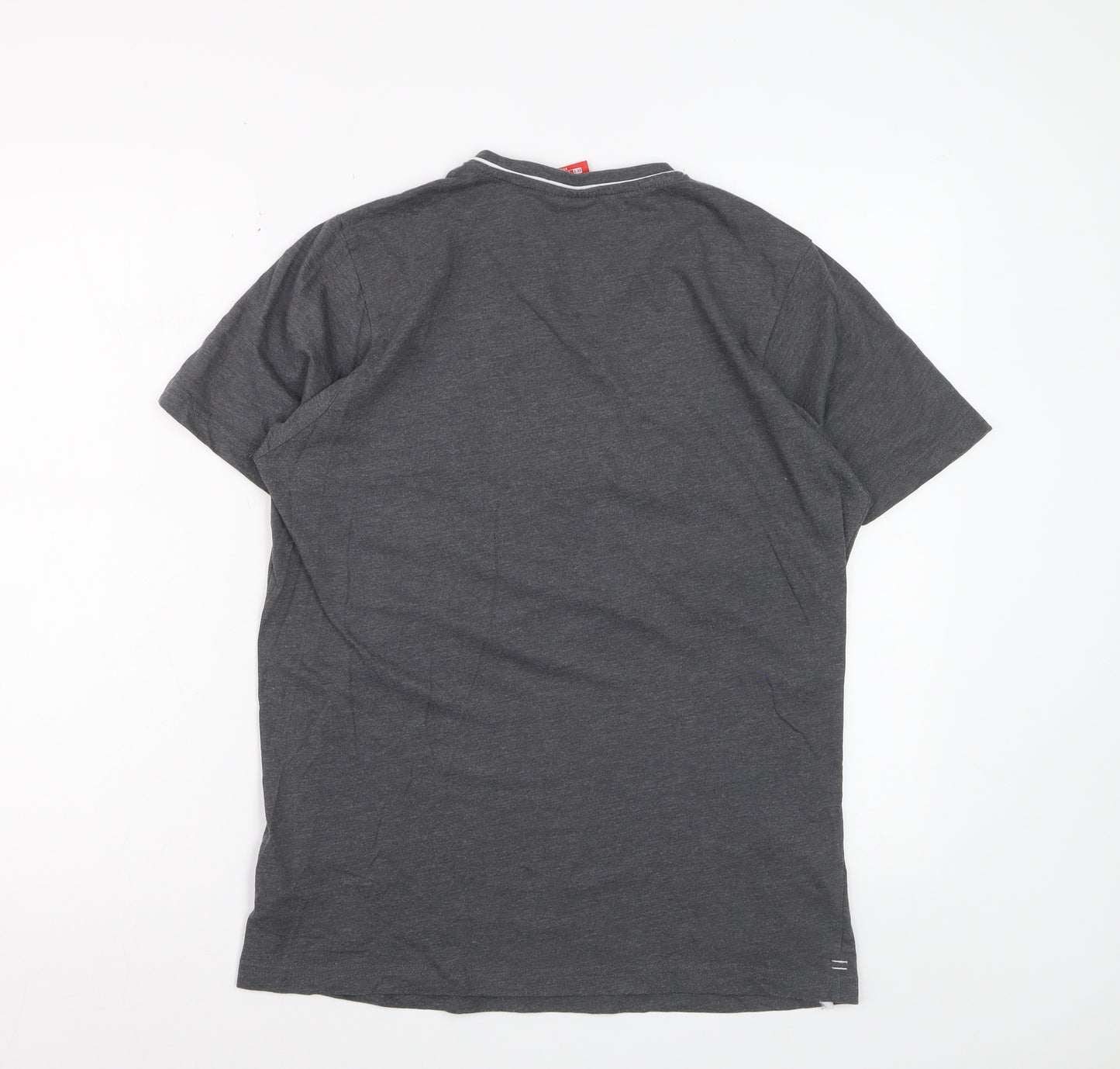 Slazenger Men's Grey V-Neck Short Sleeve T-Shirt Size S