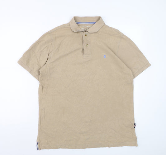 Joules Men's Beige Woody Polo Shirt Classic Fit Size L