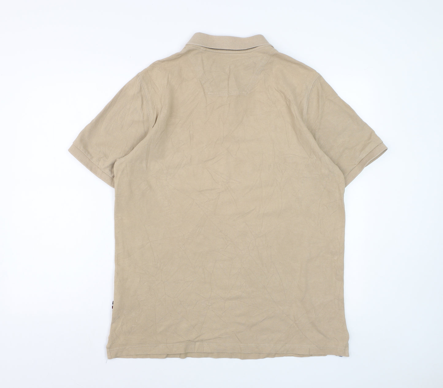 Joules Men's Beige Woody Polo Shirt Classic Fit Size L