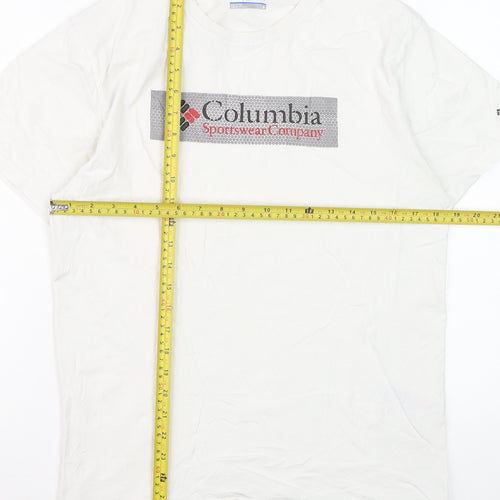 Columbia Sportswear Men's White Cotton Graphic T-Shirt Size S