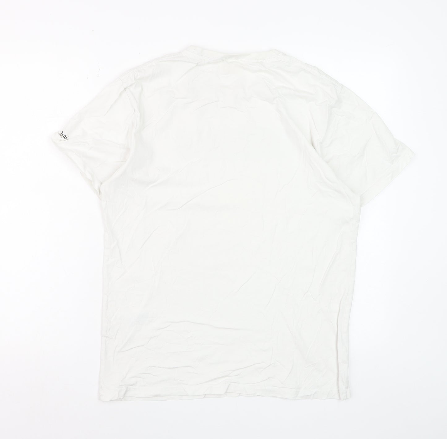 Columbia Sportswear Men's White Cotton Graphic T-Shirt Size S