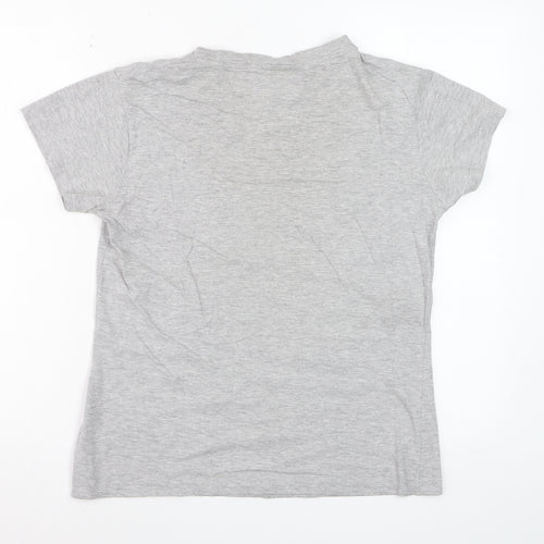 Everlast Womens Grey Short Sleeve Cotton T-Shirt Size 14