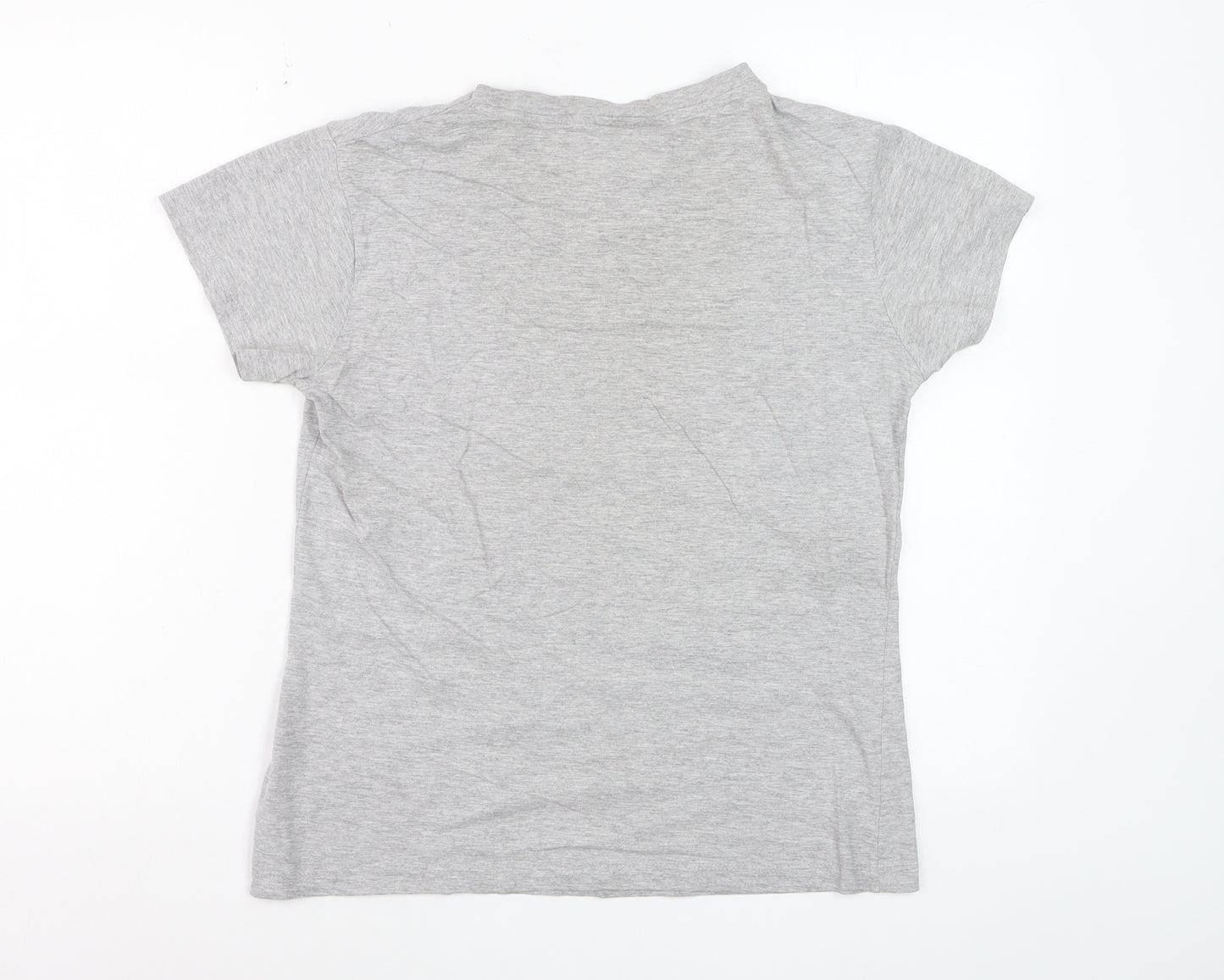 Everlast Womens Grey Short Sleeve Cotton T-Shirt Size 14