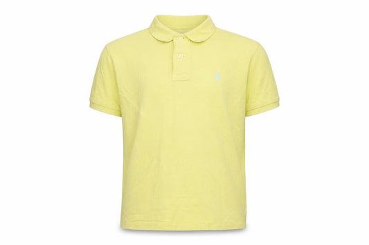 Ralph Lauren Boys Yellow Polo Shirt Size 8 Years Cotton Classic Fit