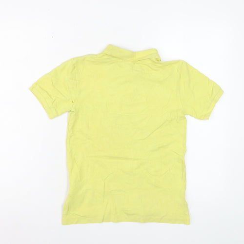 Ralph Lauren Boys Yellow Polo Shirt Size 8 Years Cotton Classic Fit