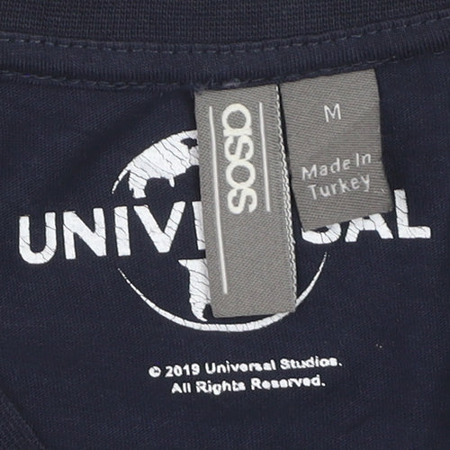 ASOS Men’s Navy Universal Studios Graphic Print T-Shirt Size M