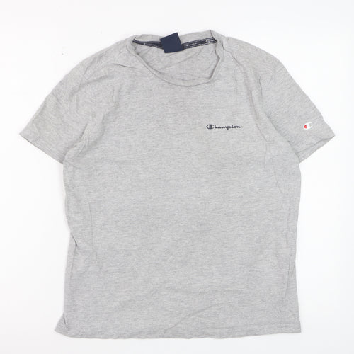 Champion Womens Grey XS Basic Crew Neck T-Shirt