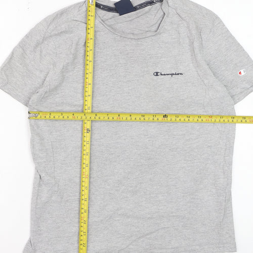 Champion Womens Grey XS Basic Crew Neck T-Shirt
