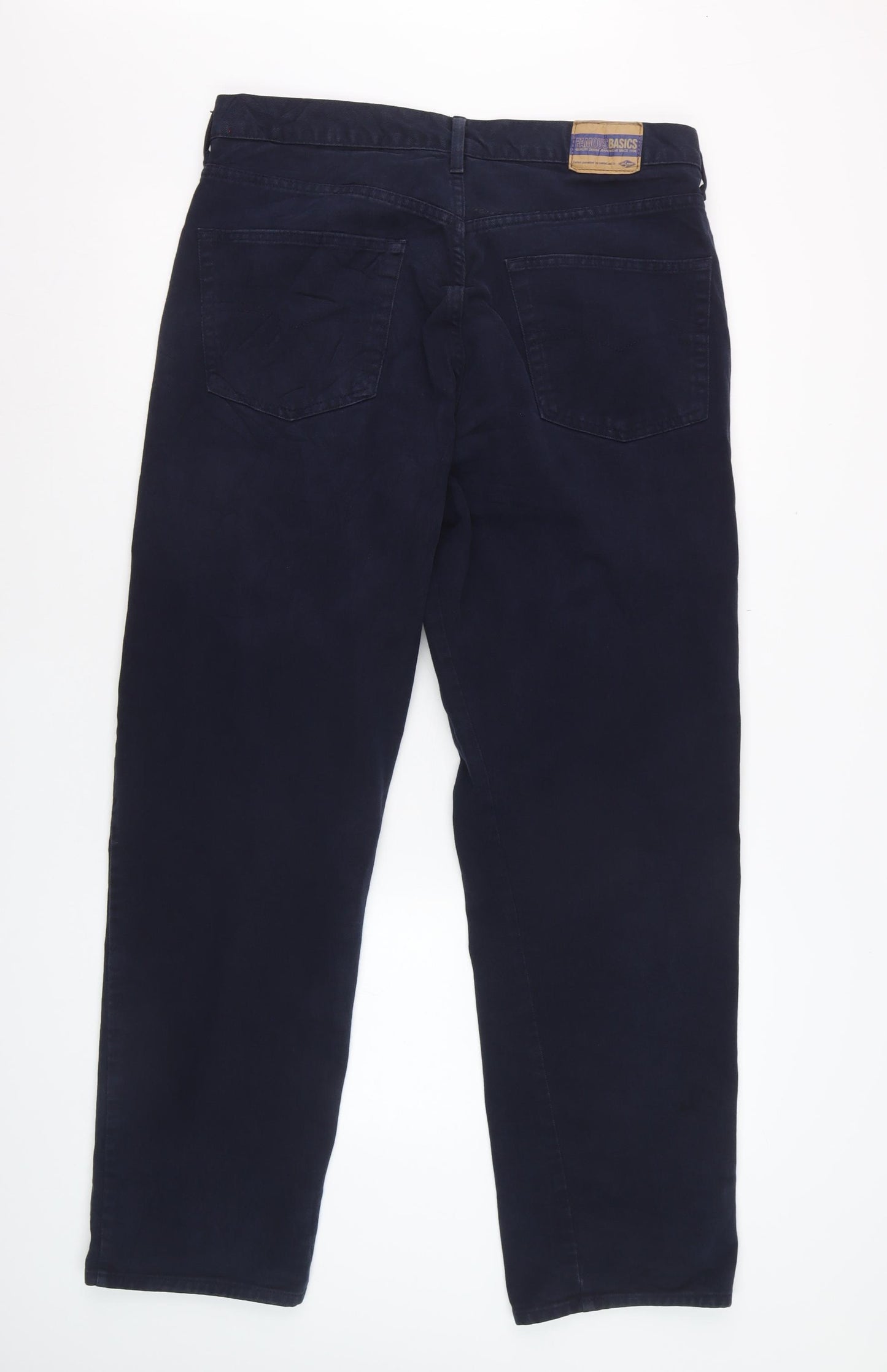 Lee Cooper Mens Blue Straight Jeans 36W 30L 100% Cotton