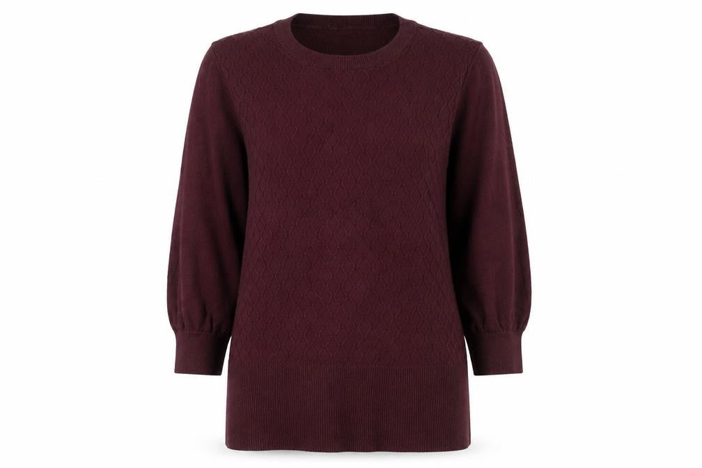 Oasis Womens Purple Long Sleeve Crew Neck Knit Jumper Size M