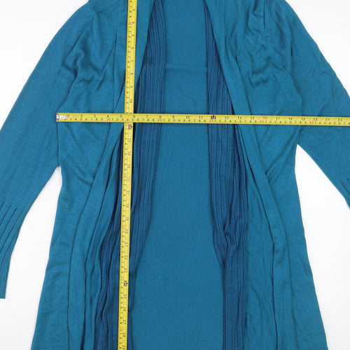 Marks and Spencer Women Blue Long Sleeve Open Cardigan Size 16