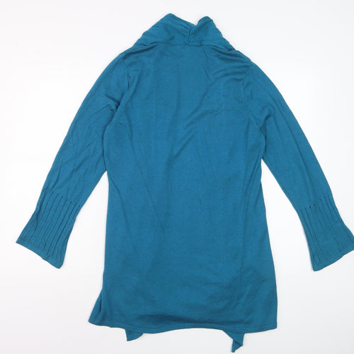 Marks and Spencer Women Blue Long Sleeve Open Cardigan Size 16