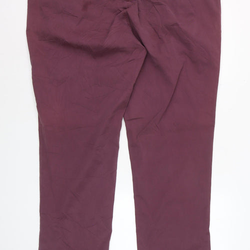 Orvis Womens Plum Cotton Blend Chino Trousers Size 20