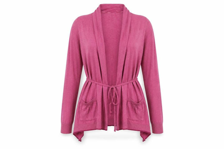 FatFace Women’s Pink Cotton Belted Cardigan Size 12