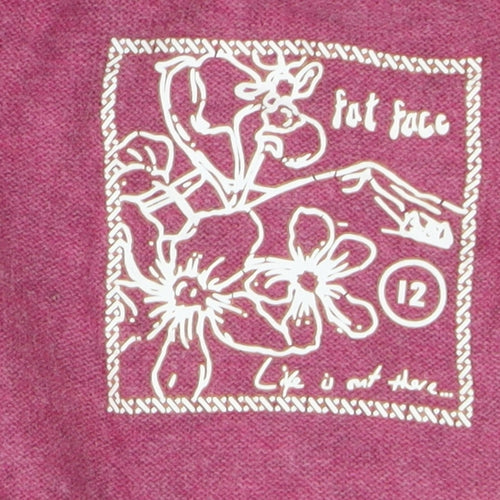 Fat Face Women’s Pink Cotton Belted Cardigan Size 12