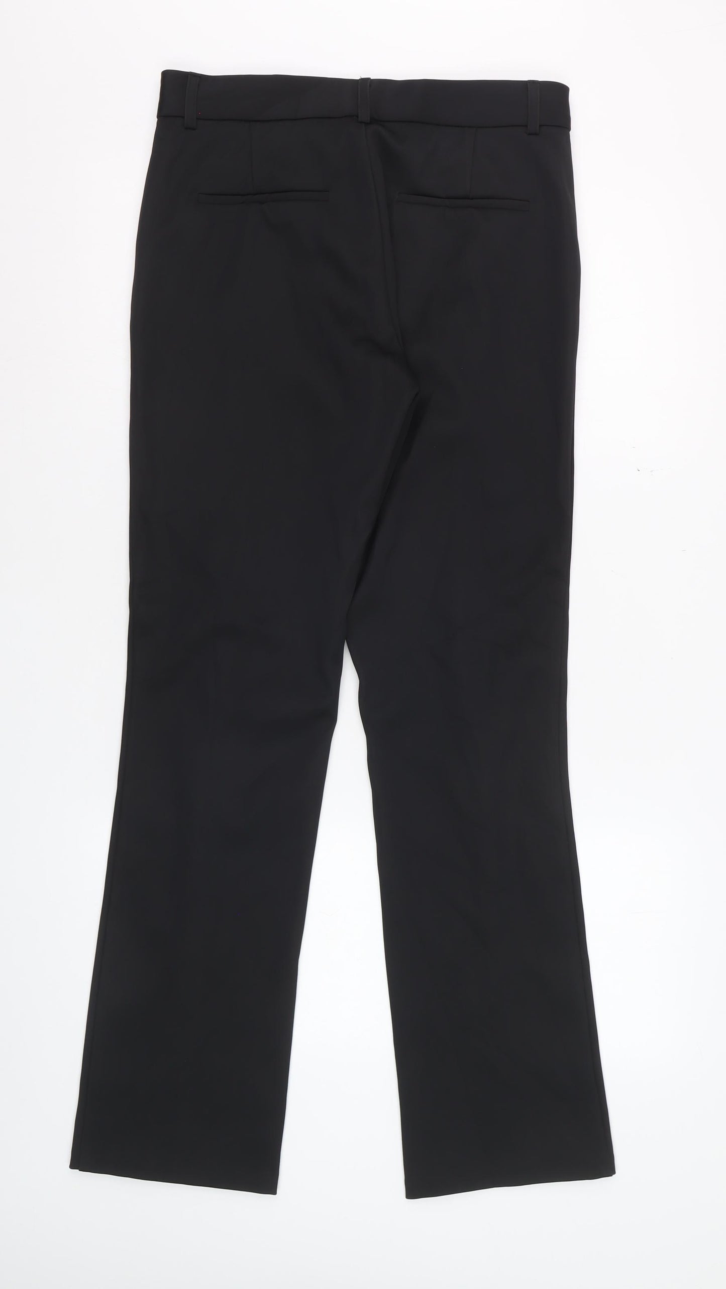 Zara Women Black L Slim Fit Dress Pants Smart Work Trousers