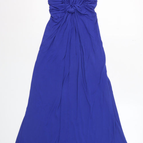 Next Women Blue Size 10 Viscose Sleeveless Maxi Dress