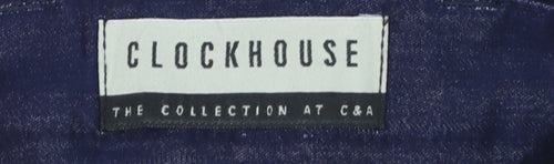 Clockhouse Women Blue 30/32 Chino Straight Leg Trousers
