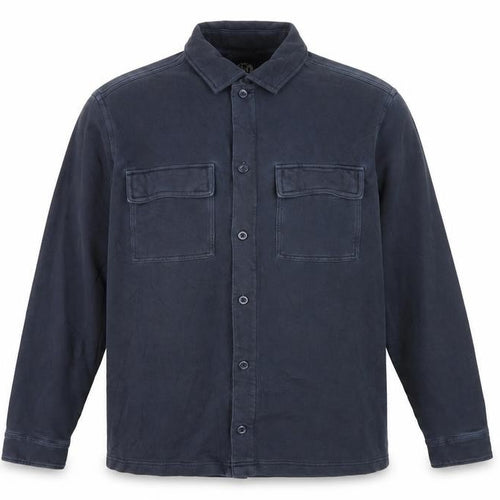 Marks and Spencer Men's Blue 2XL Long Sleeve Button-Up Casual Shirt