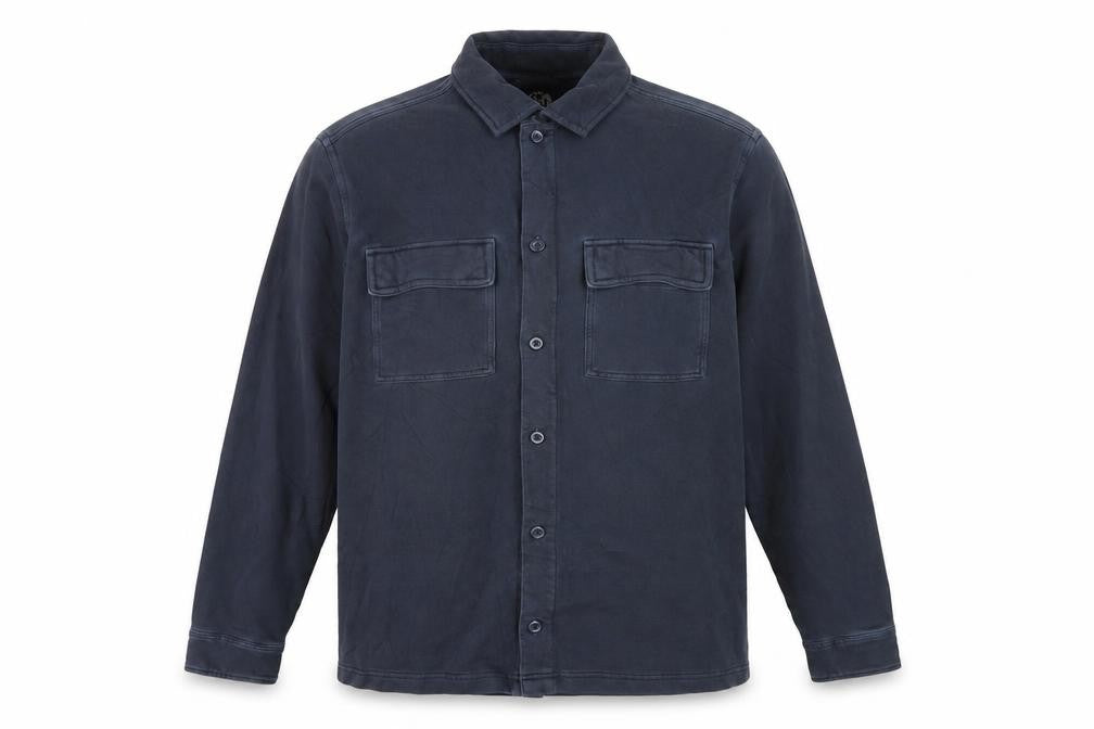 Marks and Spencer Men's Blue 2XL Long Sleeve Button-Up Casual Shirt