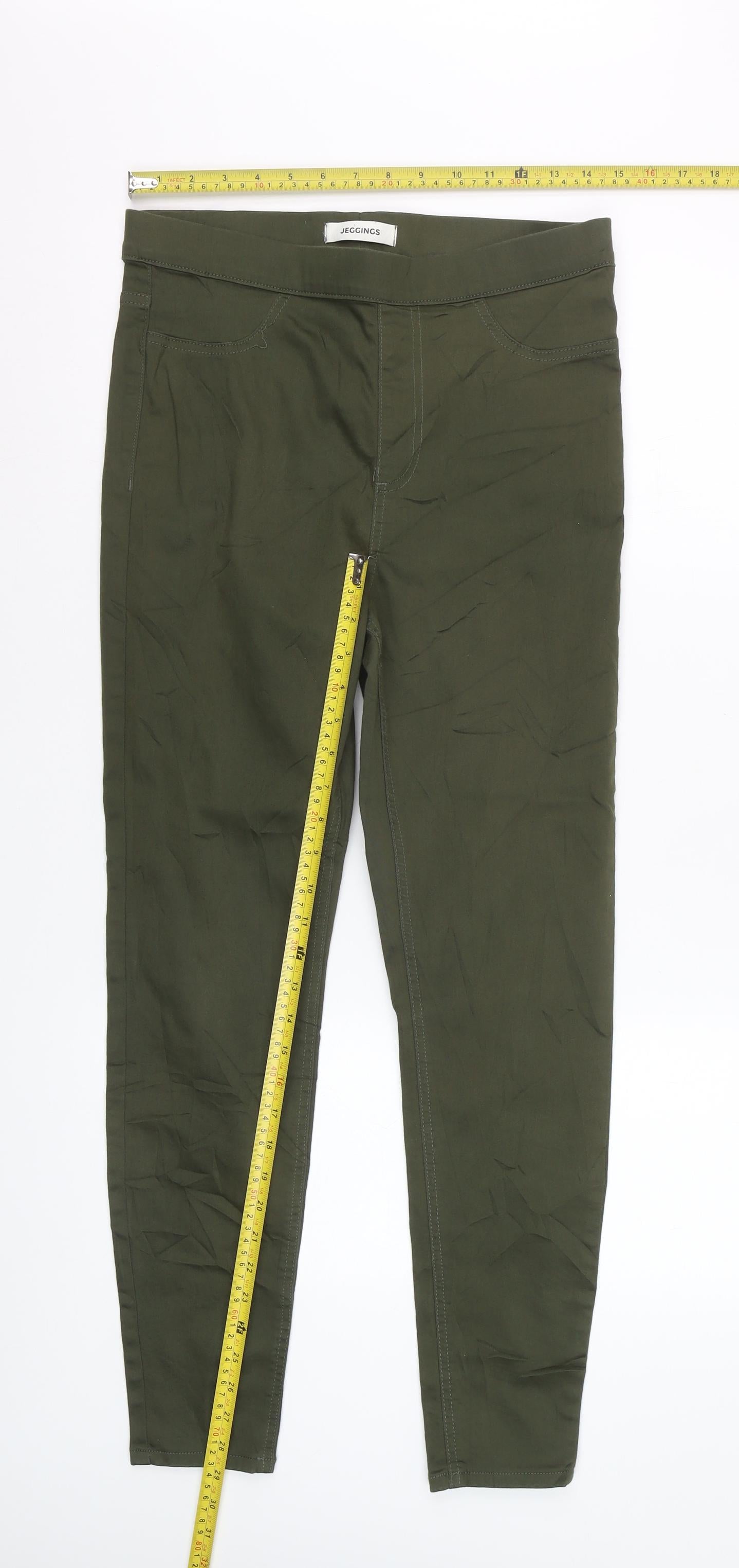 Marks and Spencer Women’s Green Jegging Jeans Size 12 Regular Slim Fit