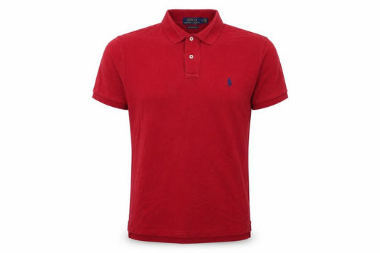 Ralph Lauren Men's Red Slim Fit Cotton Polo Shirt M