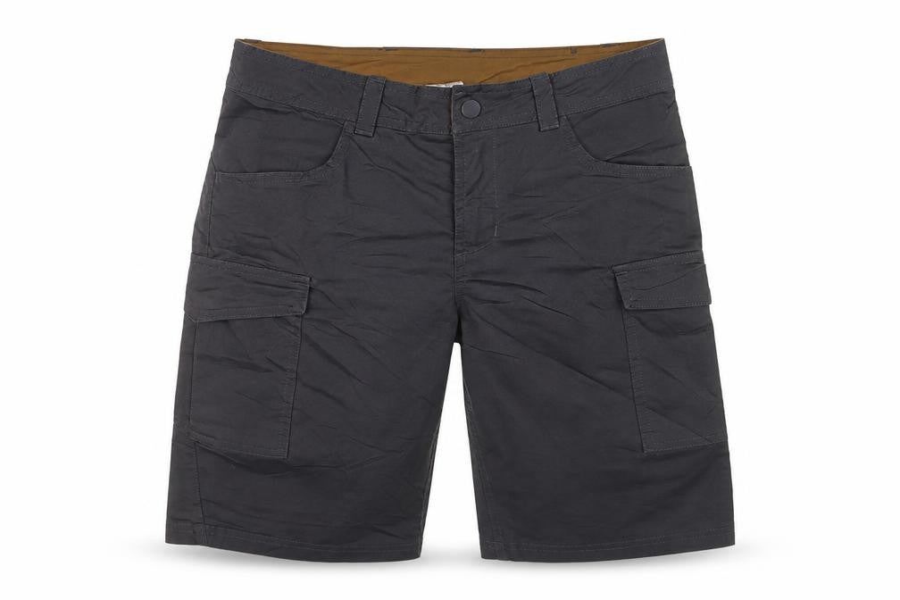 Decathlon Men's Black Cargo Shorts S Regular Fit Cotton Blend
