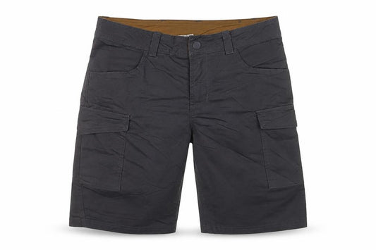 Decathlon Men's Black Cargo Shorts S Regular Fit Cotton Blend