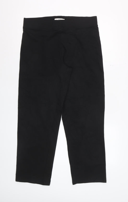 Marks and Spencer Women's Black Cotton Blend Leggings Size 14