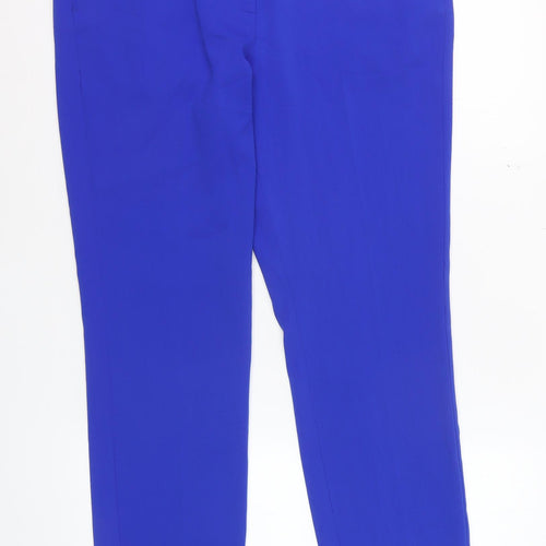 Mary Portas Women's Blue Slim Tapered Tailored Trousers Size 12