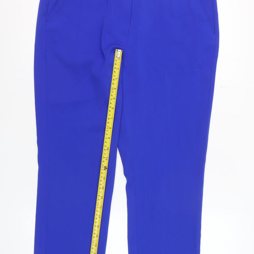 Mary Portas Women's Blue Slim Tapered Tailored Trousers Size 12