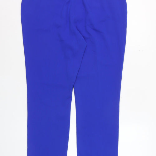 Mary Portas Women's Blue Slim Tapered Tailored Trousers Size 12