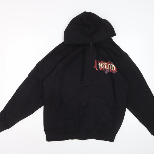 Mastodon Men's Black Full Zip Hoodie M Graphic Skull Design