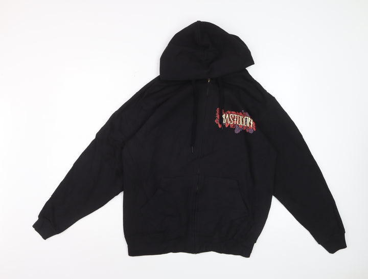 Mastodon Men's Black Full Zip Hoodie M Graphic Skull Design