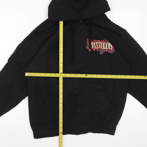 Mastodon Men's Black Full Zip Hoodie M Graphic Skull Design