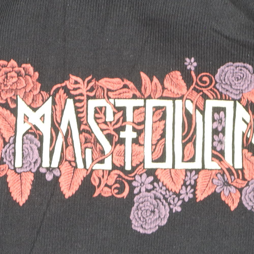 Mastodon Men's Black Full Zip Hoodie M Graphic Skull Design