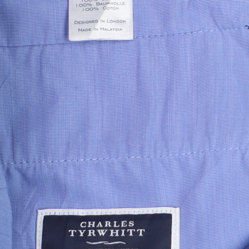 Charles Tyrwhitt Men's Blue Classic Fit Chino Trousers 32W 32L