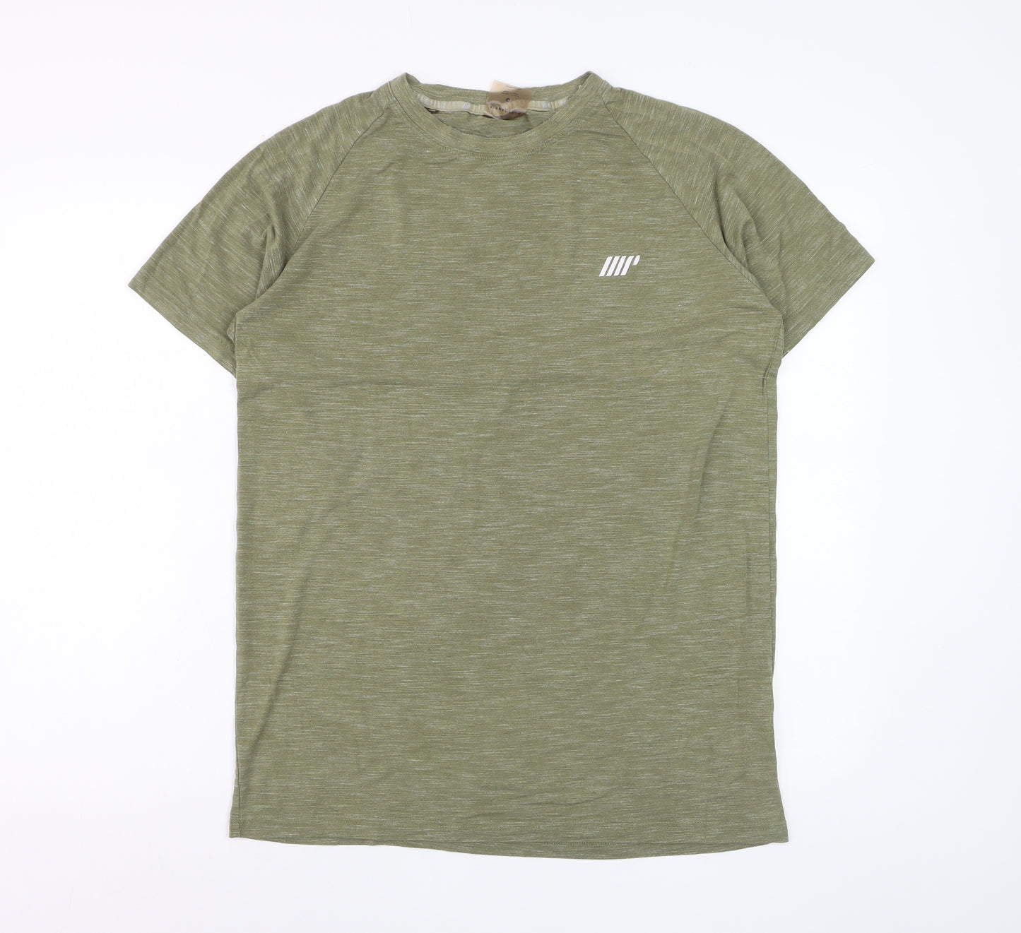 MyProtein Men's Green Athletic Fit Short Sleeve Training T-Shirt Size M