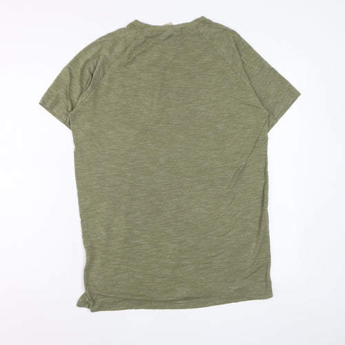 MyProtein Men's Green Athletic Fit Short Sleeve Training T-Shirt Size M