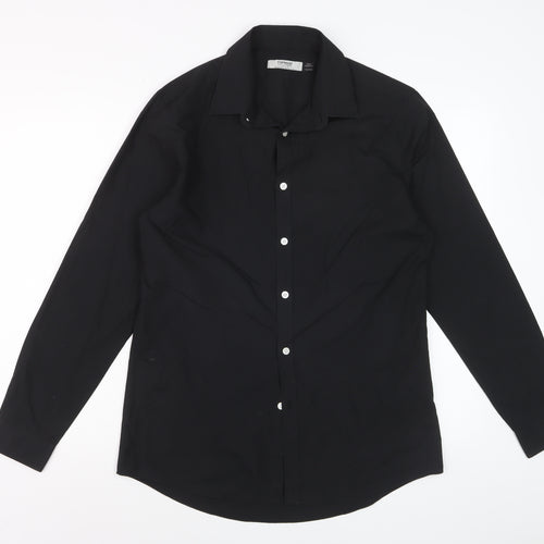 Topman Men’s Black Long Sleeve Formal Dress Shirt M