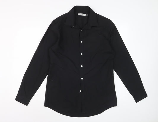 Topman Men’s Black Long Sleeve Formal Dress Shirt M