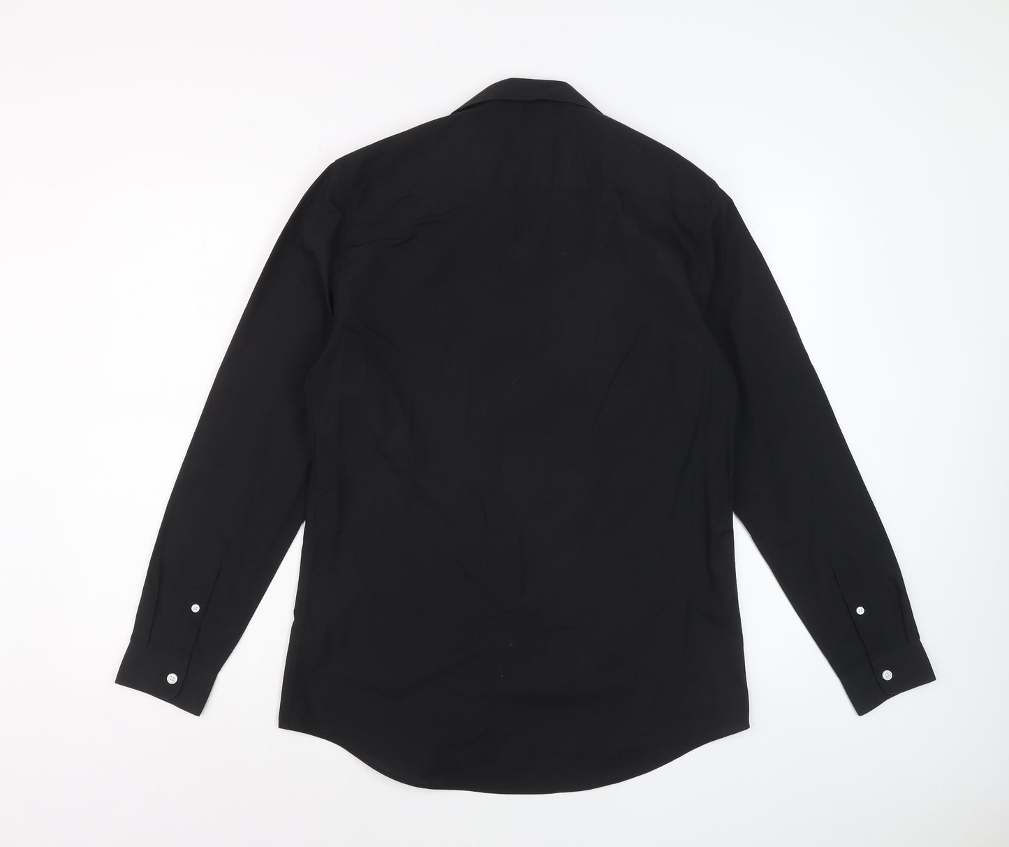 Topman Men’s Black Long Sleeve Formal Dress Shirt M