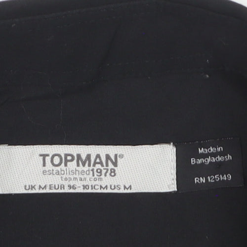 Topman Men’s Black Long Sleeve Formal Dress Shirt M